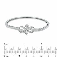 Previously Owned - 0.33 CT. T.W. Diamond Infinity Knot Bangle in Sterling Silver|Peoples Jewellers