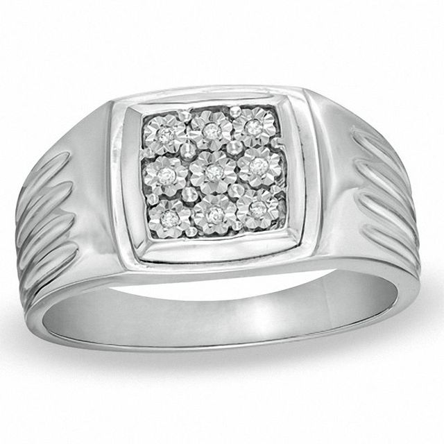 Previously Owned - Men's Diamond Accent Ring in Sterling Silver|Peoples Jewellers