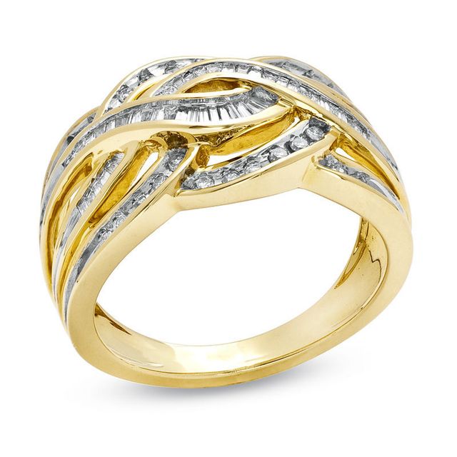 Previously Owned - 0.50 CT. T.W. Diamond Loose Braid Ring in 10K Gold|Peoples Jewellers
