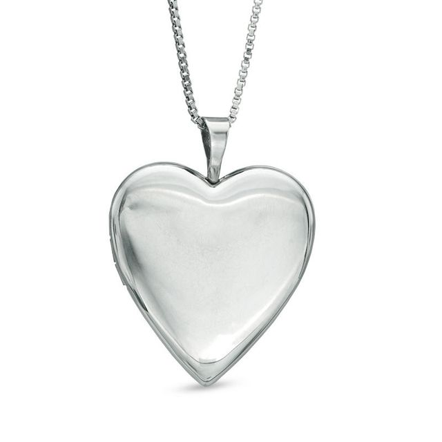Previously Owned - Heart-Shaped Locket in Sterling Silver|Peoples Jewellers