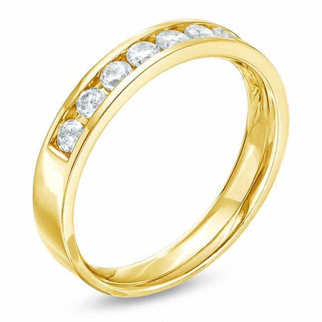 Previously Owned - Ladies' 0.50 CT. T.W. Diamond Channel Band in 14K Gold|Peoples Jewellers