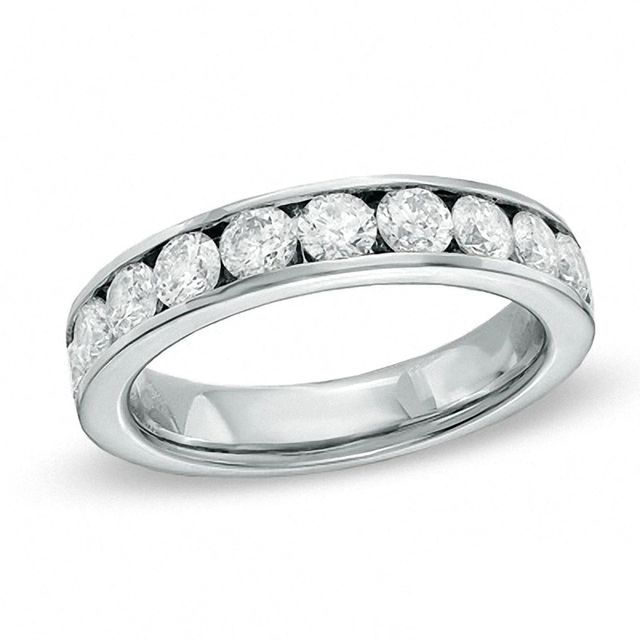 Previously Owned - 1.00 CT. T.W.  Diamond Channel Band in 14K White Gold|Peoples Jewellers