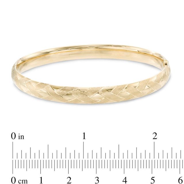 Previously Owned - Woven Bangle in 10K Gold|Peoples Jewellers