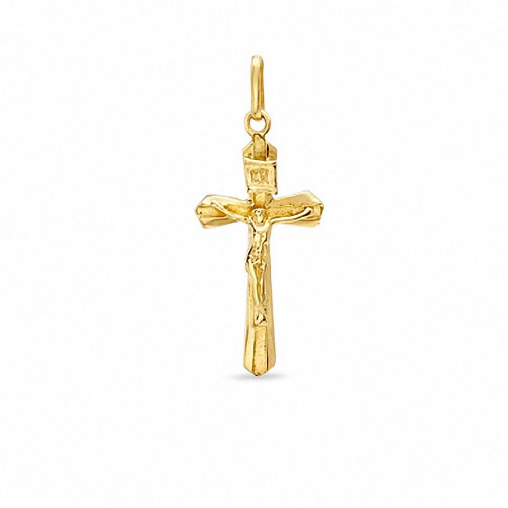 Previously Owned - Small Crucifix Charm in 10K Gold|Peoples Jewellers