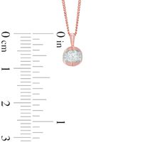 Previously Owned - 0.20 CT.   Diamond Solitaire Tension Pendant in 14K Rose Gold (I/I2) - 17"|Peoples Jewellers