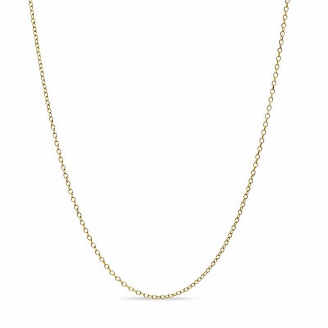 Previously Owned - 1.0mm Cable Chain Necklace in 10K Gold - 18"|Peoples Jewellers