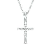 Previously Owned - Diamond Accent Cross Pendant in 10K White Gold|Peoples Jewellers