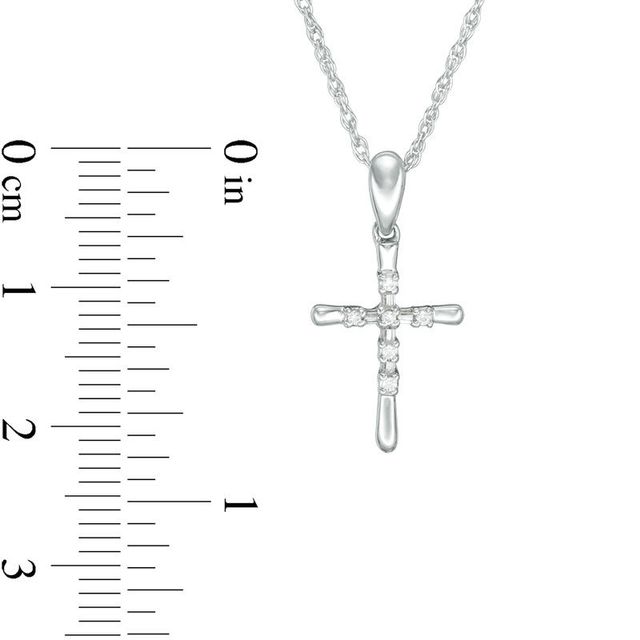 Previously Owned - Diamond Accent Cross Pendant in 10K White Gold|Peoples Jewellers