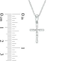 Previously Owned - Diamond Accent Cross Pendant in 10K White Gold|Peoples Jewellers