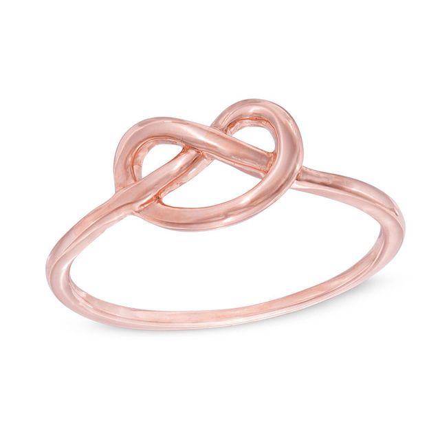 Previously Owned - Heart-Shaped Knot Ring in 10K Rose Gold