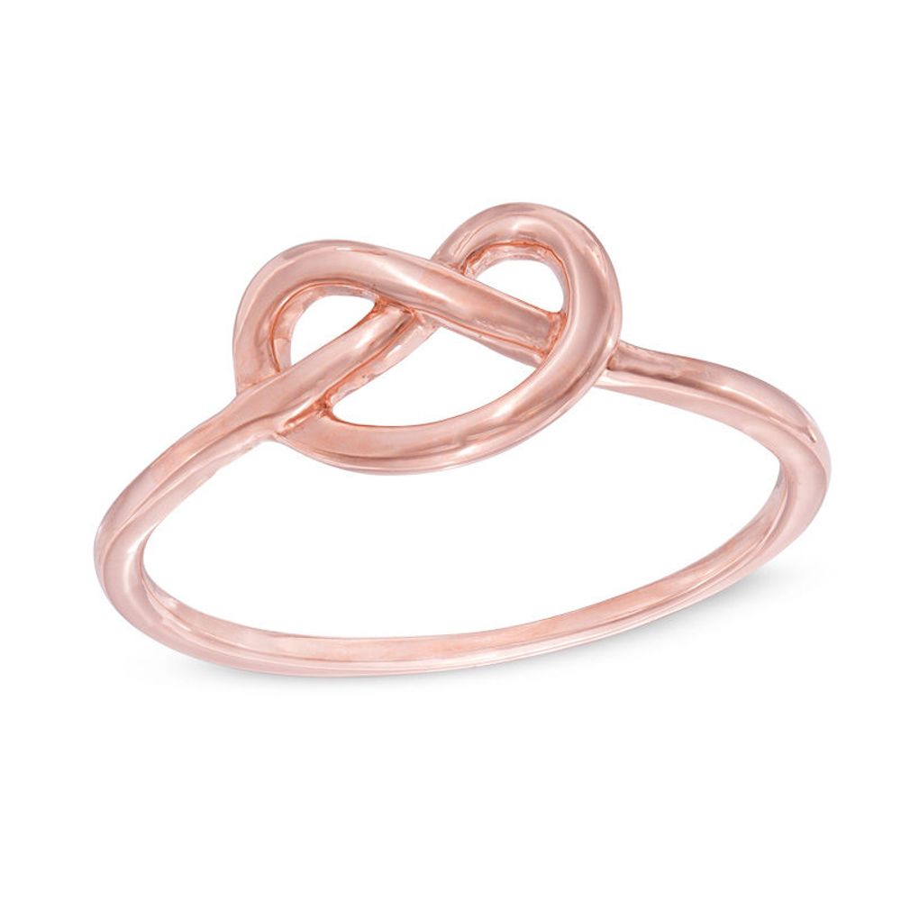 Previously Owned - Heart-Shaped Knot Ring in 10K Rose Gold|Peoples Jewellers