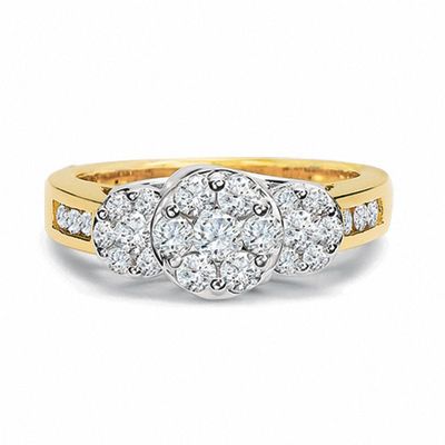 Previously Owned - 1.00 CT. T.W. Endless Diamond® Three Stone Ring in 14K Gold|Peoples Jewellers