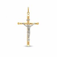 Previously Owned - Crucifix Charm in 10K Two-Tone Gold|Peoples Jewellers