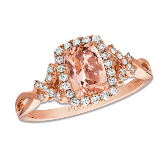 Previously Owned - Le Vian® Morganite and 0.25 CT. T.W. Diamond Ring in 14K Strawberry Gold™|Peoples Jewellers