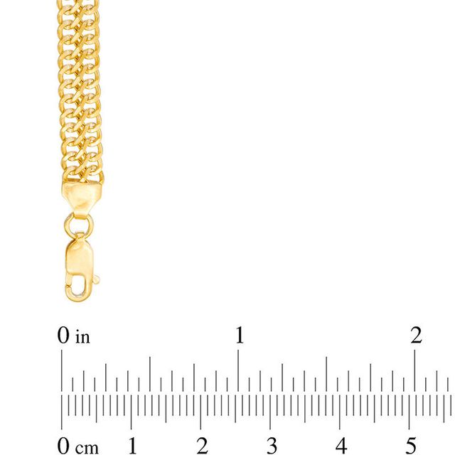Previously Owned - Made in Italy 6.0mm Double Row Curb Chain Necklace in 14K Gold - 18"|Peoples Jewellers