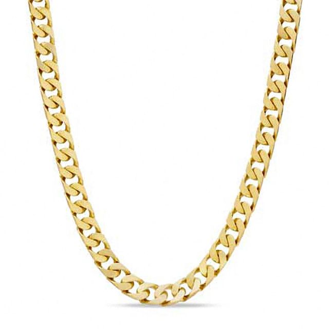 Previously Owned - Men's Square Link Chain Necklace in Solid 10K Gold - 22"|Peoples Jewellers