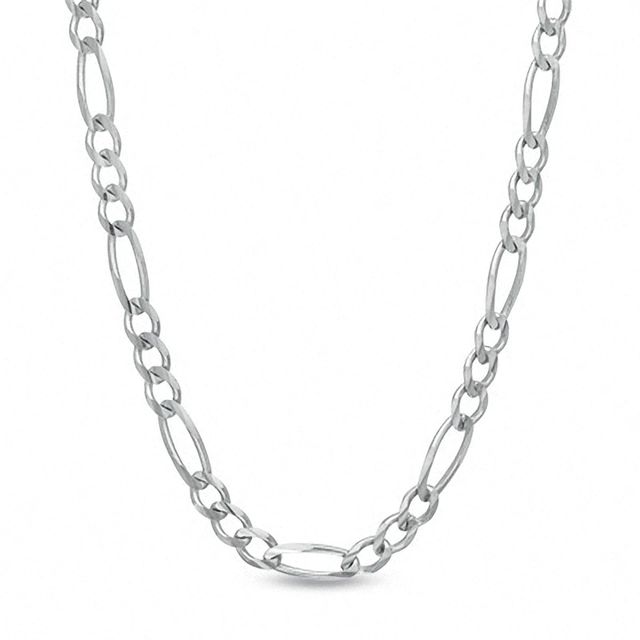 Previously Owned - Men's 6.5mm Figaro Chain Necklace in Sterling Silver - 22"|Peoples Jewellers