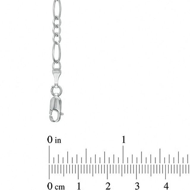 Previously Owned - Men's 6.5mm Figaro Chain Necklace in Sterling Silver - 22"|Peoples Jewellers