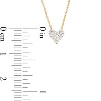 Previously Owned - 0.10 CT. T.W. Diamond Heart Pendant in 10K Gold|Peoples Jewellers