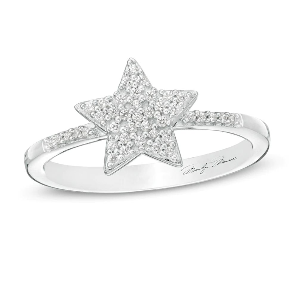 Previously Owned - Marilyn Monroe™ Collection 0.15 T. T.W. Diamond Star Ring in Sterling Silver|Peoples Jewellers