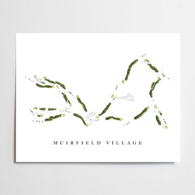 Muirfield Village Golf Club Golf Course Map