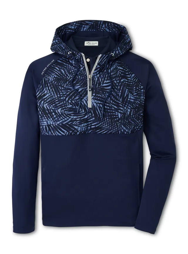 Peter Millar Pine Performance Pullover Hoodie Navy / XXL