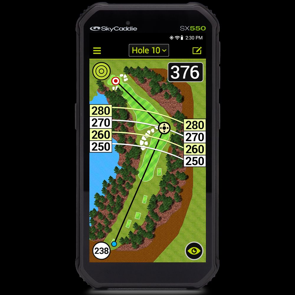 SkyCaddie SX400 Handheld Golf GPS with 4 inch Touch Display Black