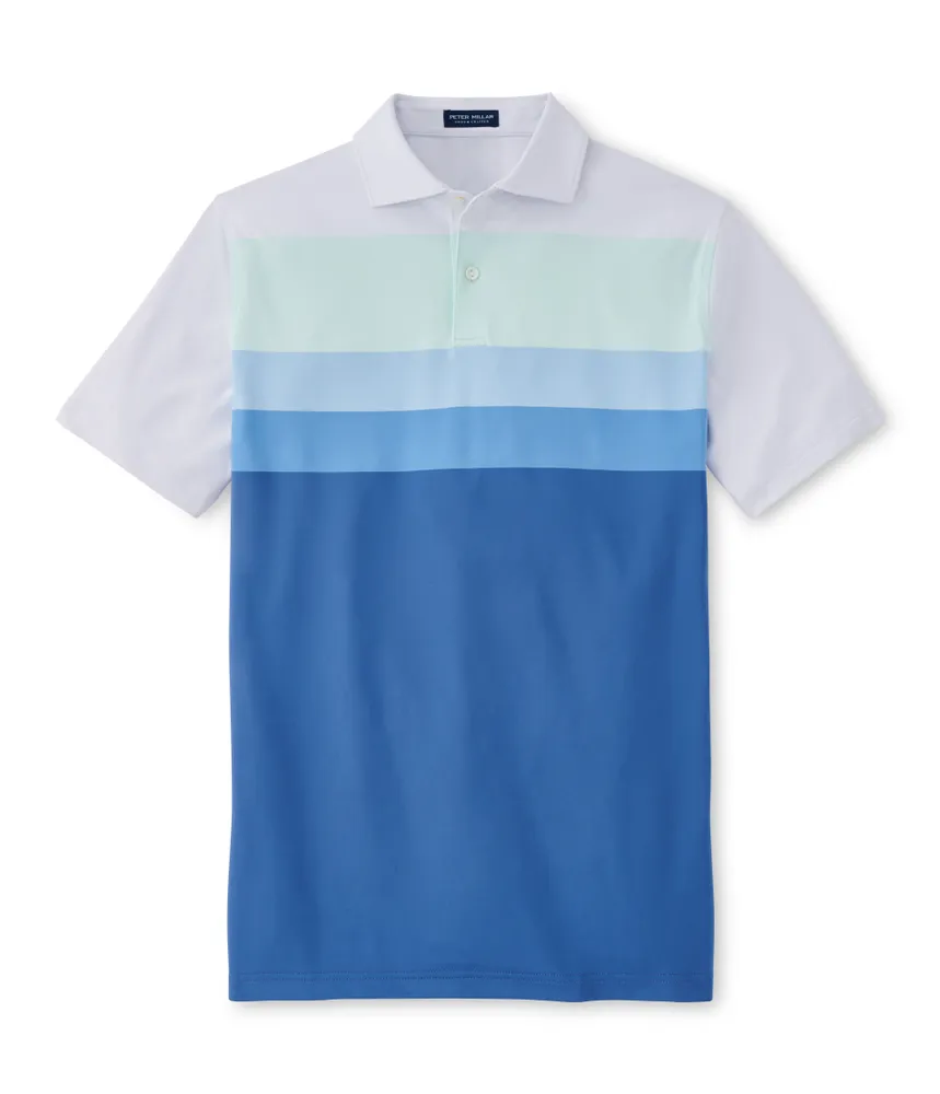 Peter Millar Edwin Spread Collar Jersey Polo in White for Men