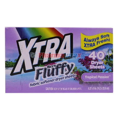 Xtra Fabric Softener Dryer Sheets Tropical Passion 40ct