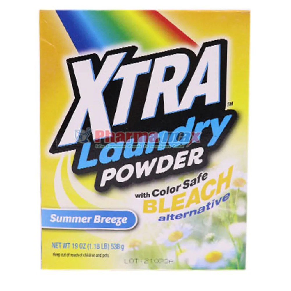 Xtra Laundry Powder with Color Safe Bleach Summer Brezze 19oz