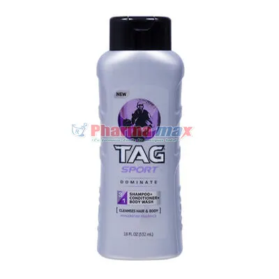 Tag Sport Body Wash 3in1 Dominate 18oz