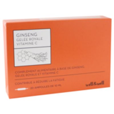 Ginseng Gelée Royale Well & Well, 20 ampoules