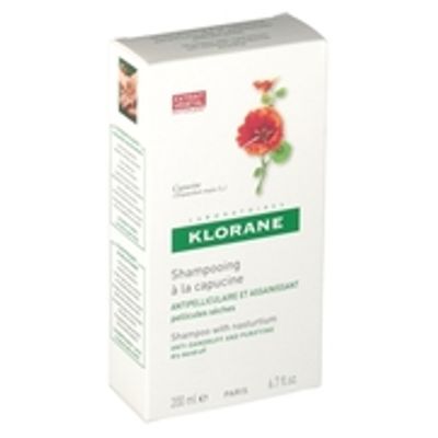 Prix de Klorane pellicules sèches  shampooing aux extraits de capucine 200 ml, avis, conseils