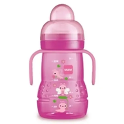 Prix de Mam Trainer+ Biberon-Tasse Transition Rose Bonbon, 220 ml, avis, conseils