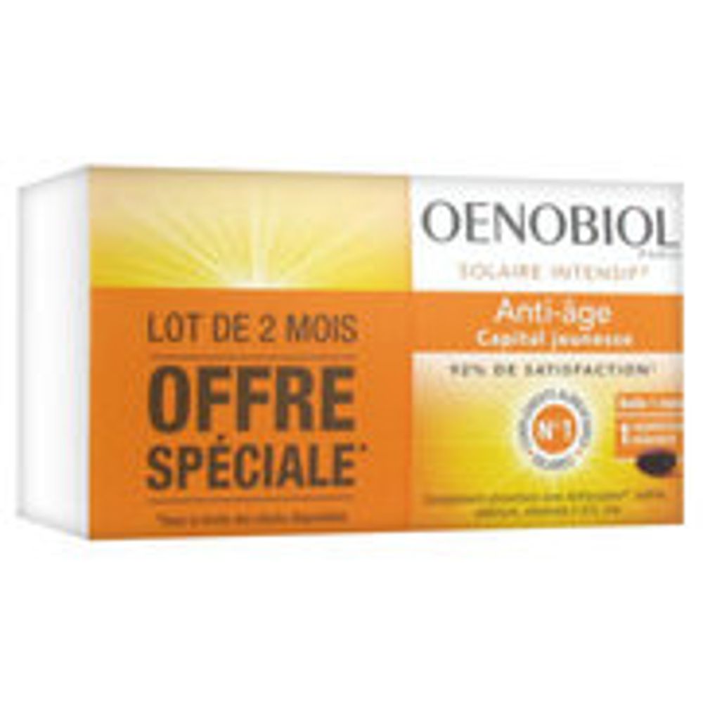 Prix de Oenobiol solaire anti-age - 2 x 30 capsules, avis, conseils