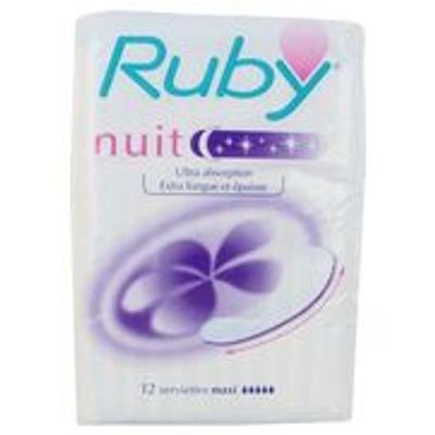 Prix de Ruby extralongue protection periodique nuit, x 12, avis, conseils