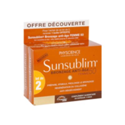 Prix de Nutreov physcience sunsublim bronzage anti-âge femme 45+ - lot de 2x28 capsules, avis, conseils