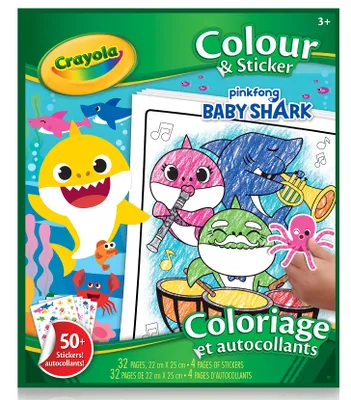 Color Wonder - Colouring & Sticker Book Baby Shark