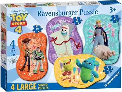 Disney Pixar: Toy Story 4: 4-in-1 Shaped Puzzles