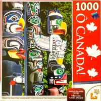 O Canada Puzzle : Stanley Park Totem Poles, Vancouver, BC - 1000pc
