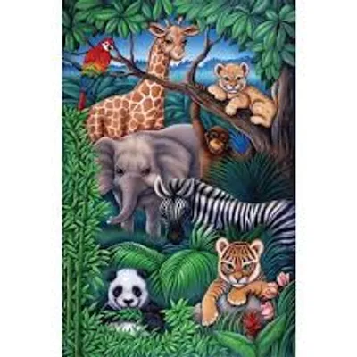 Jungle Animals  35pc