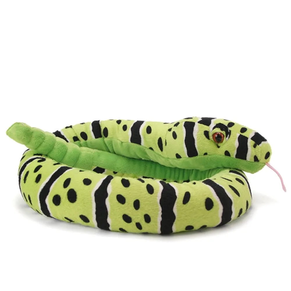 Plush Snake 54" - Green Rock Rattlesnake