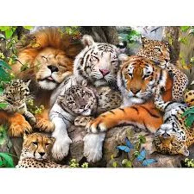 Big Cat Nap  200 pc Puzzle