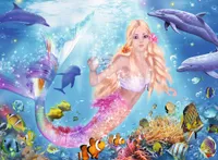 Mermaids & Dolphins  100 pc