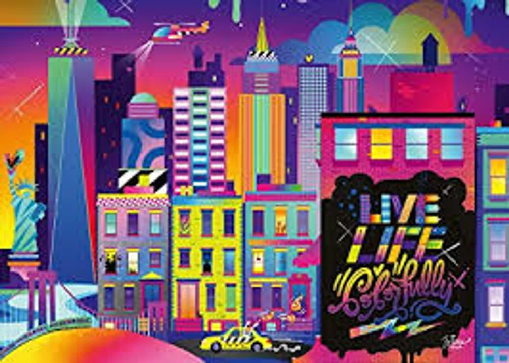 Live Life Colourfully NY  1000 pc