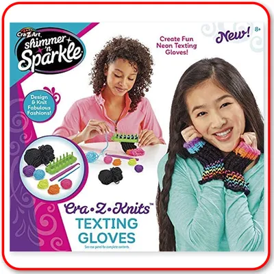 Shimmer & Sparkle - Cra-z-Knits Texting Gloves