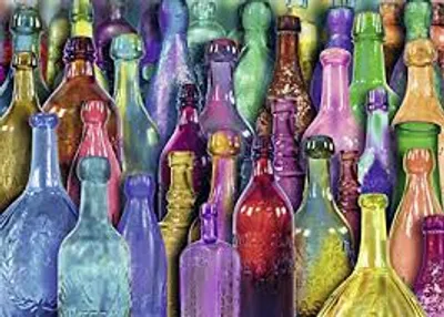 Colourful Bottles  1000 pc