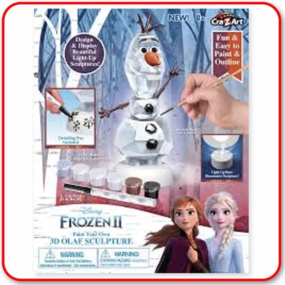 Frozen 2 - Paint Your Own 3D Olaf Sculpture