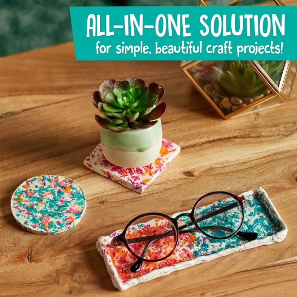 Crayola Craft Confetti Coasters & Dish Kit