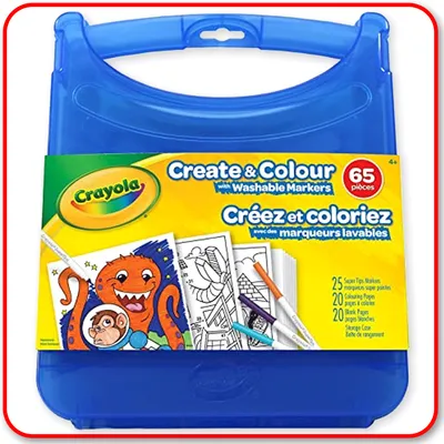 Create & Colour - w/ Washable Markers 65pc Kit